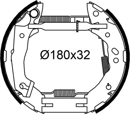 Valeo 554992 - Bremžu loku komplekts www.autospares.lv