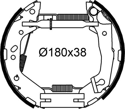 Valeo 554954 - Bremžu loku komplekts www.autospares.lv