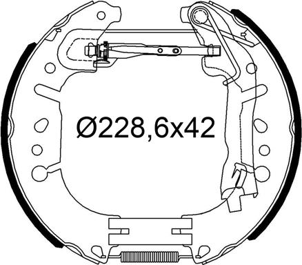 Valeo 554953 - Bremžu loku komplekts www.autospares.lv