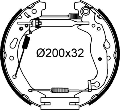 Valeo 554957 - Bremžu loku komplekts www.autospares.lv