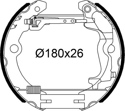 Valeo 554963 - Bremžu loku komplekts www.autospares.lv