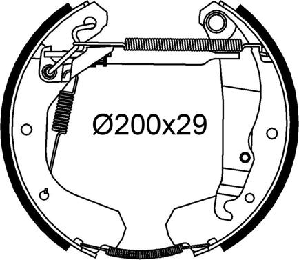 Valeo 554983 - Bremžu loku komplekts www.autospares.lv