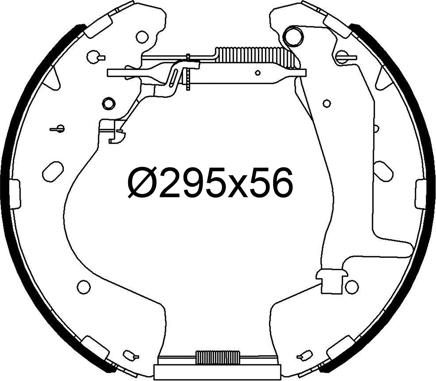 Valeo 554935 - Bremžu loku komplekts www.autospares.lv