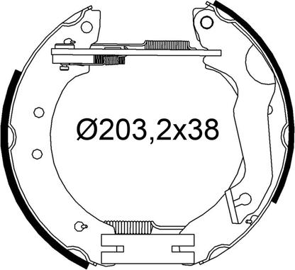 Valeo 554936 - Bremžu loku komplekts www.autospares.lv