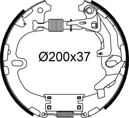 Valeo 554929 - Bremžu loku komplekts www.autospares.lv