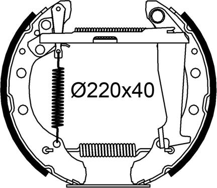 Valeo 554978 - Bremžu loku komplekts autospares.lv