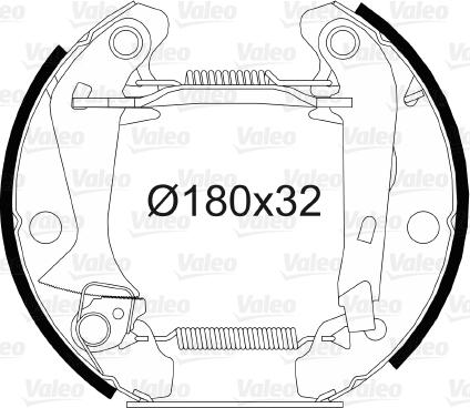 Valeo 554512 - Bremžu loku komplekts www.autospares.lv