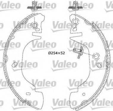 Valeo 554584 - Bremžu loku komplekts www.autospares.lv