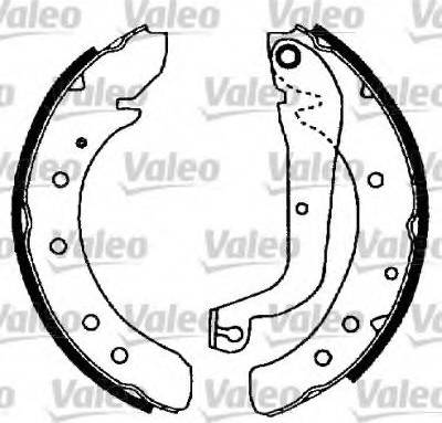 Valeo 554582 - Bremžu loku komplekts www.autospares.lv