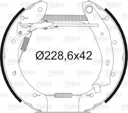 Valeo 554608 - Bremžu loku komplekts autospares.lv