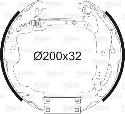 Valeo 554859 - Bremžu loku komplekts autospares.lv