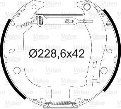 Valeo 554868 - Bremžu loku komplekts autospares.lv