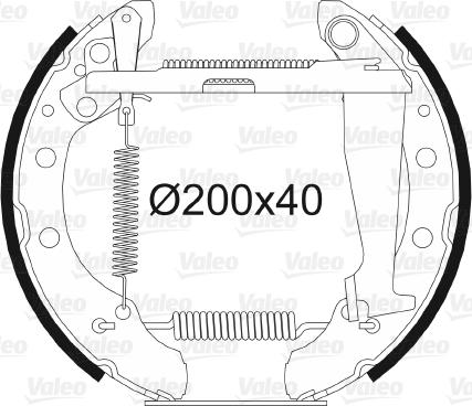 Valeo 554839 - Bremžu loku komplekts autospares.lv