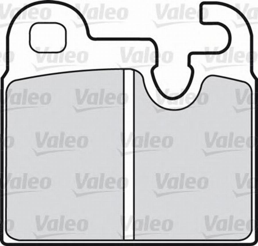 Valeo 551430 - Bremžu uzliku kompl., Disku bremzes www.autospares.lv