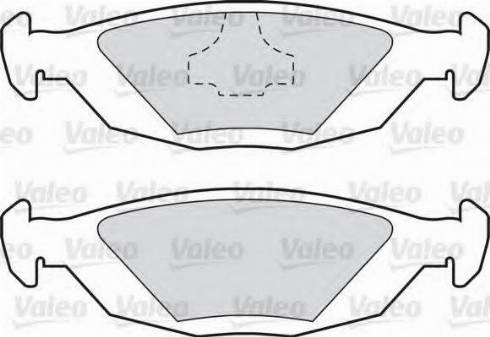 Valeo 551698 - Тормозные колодки, дисковые, комплект www.autospares.lv