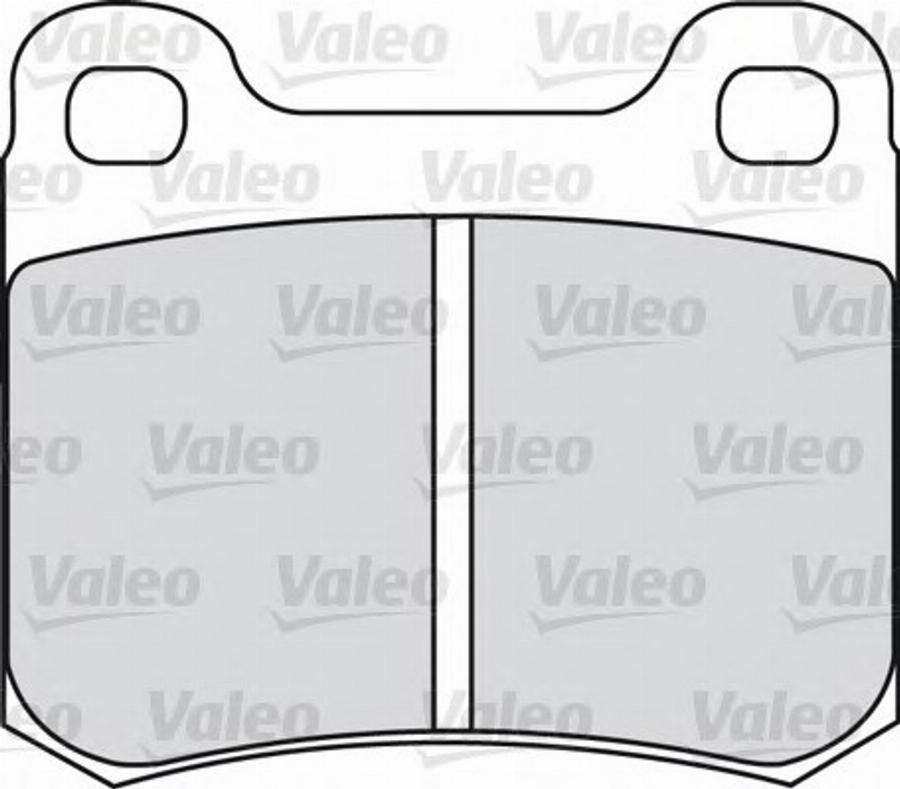 Valeo 551645 - Bremžu uzliku kompl., Disku bremzes www.autospares.lv