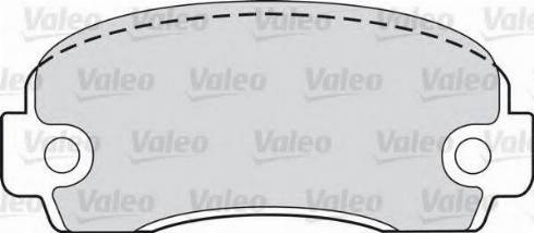 Valeo 551646 - Тормозные колодки, дисковые, комплект www.autospares.lv