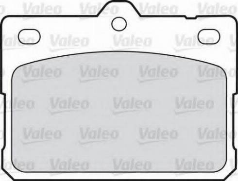 Valeo 551647 - Brake Pad Set, disc brake www.autospares.lv