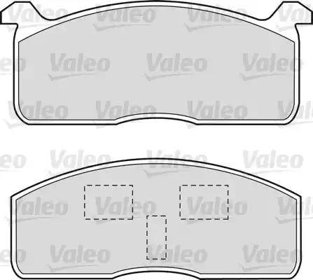 Valeo 551650 - Bremžu uzliku kompl., Disku bremzes autospares.lv