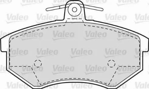 Valeo 551658 - Тормозные колодки, дисковые, комплект www.autospares.lv