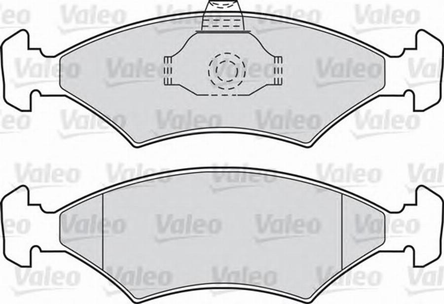 Valeo 551653 - Тормозные колодки, дисковые, комплект www.autospares.lv