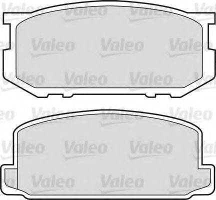 Valeo 551664 - Тормозные колодки, дисковые, комплект www.autospares.lv