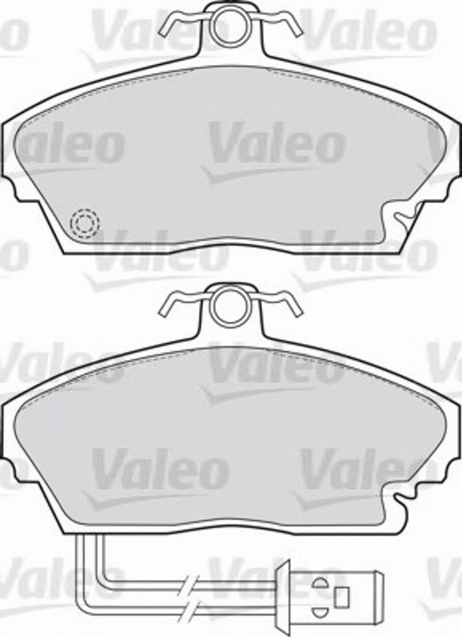 Valeo 551606 - Bremžu uzliku kompl., Disku bremzes autospares.lv