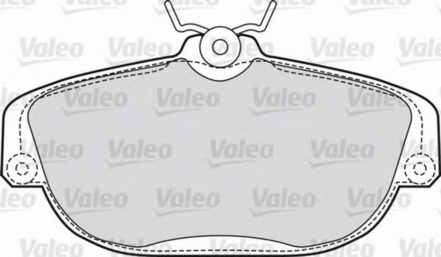 Valeo 551614 - Bremžu uzliku kompl., Disku bremzes www.autospares.lv