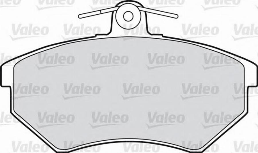 Valeo 551616 - Тормозные колодки, дисковые, комплект www.autospares.lv