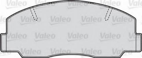 Valeo 551688 - Тормозные колодки, дисковые, комплект www.autospares.lv