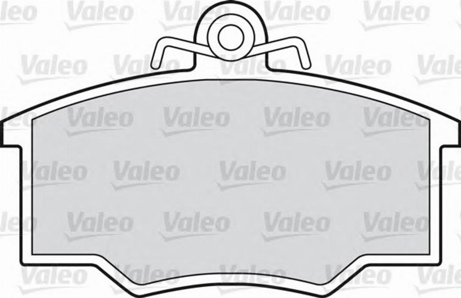 Valeo 551634 - Тормозные колодки, дисковые, комплект www.autospares.lv