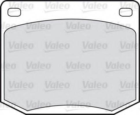 Valeo 551626 - Brake Pad Set, disc brake www.autospares.lv