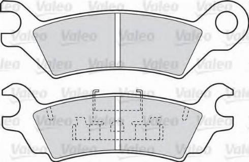 Valeo 551674 - Brake Pad Set, disc brake www.autospares.lv