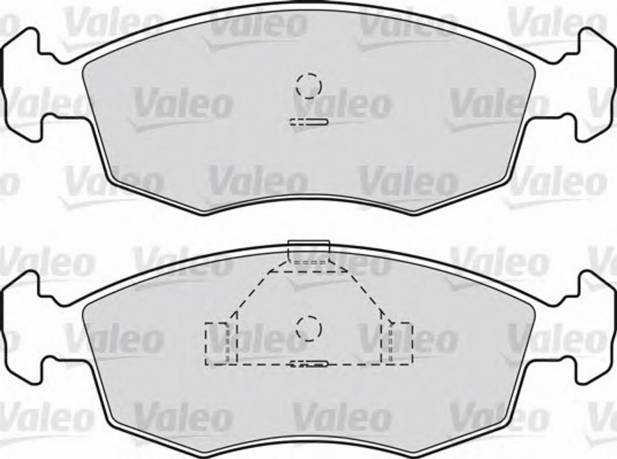 Valeo 551676 - Bremžu uzliku kompl., Disku bremzes autospares.lv