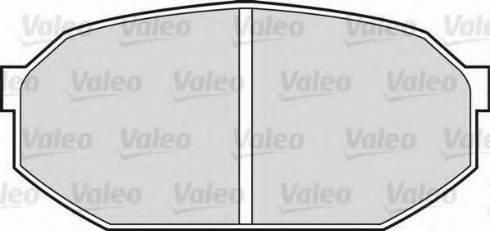 Valeo 551672 - Тормозные колодки, дисковые, комплект www.autospares.lv