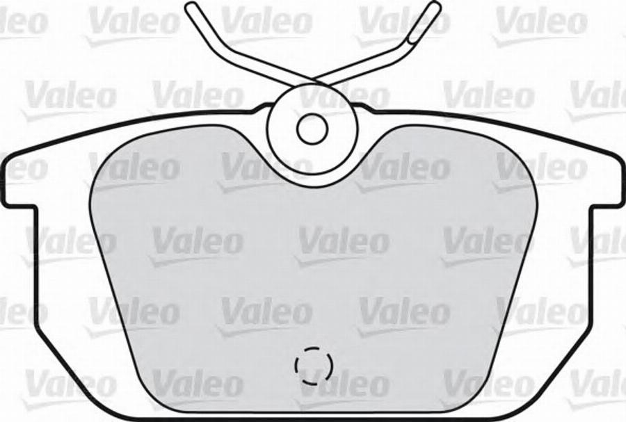 Valeo 551 040 - Тормозные колодки, дисковые, комплект www.autospares.lv