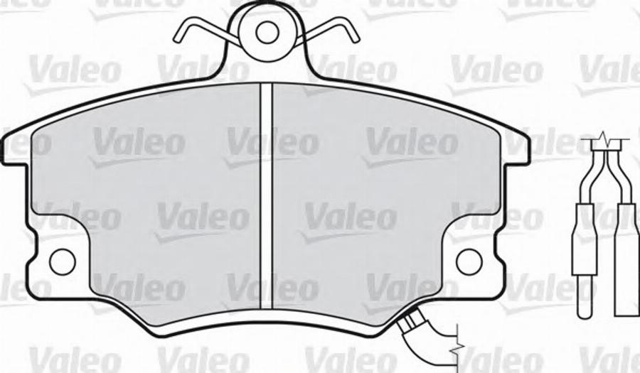 Valeo 551041 - Brake Pad Set, disc brake www.autospares.lv