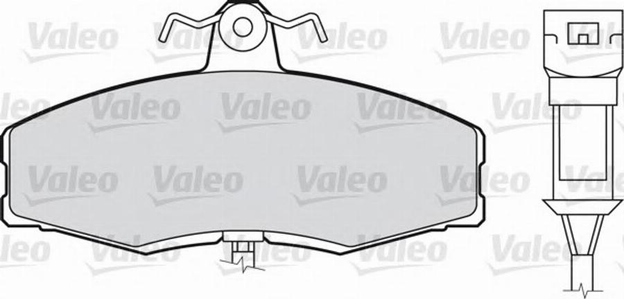 Valeo 551010 - Тормозные колодки, дисковые, комплект www.autospares.lv