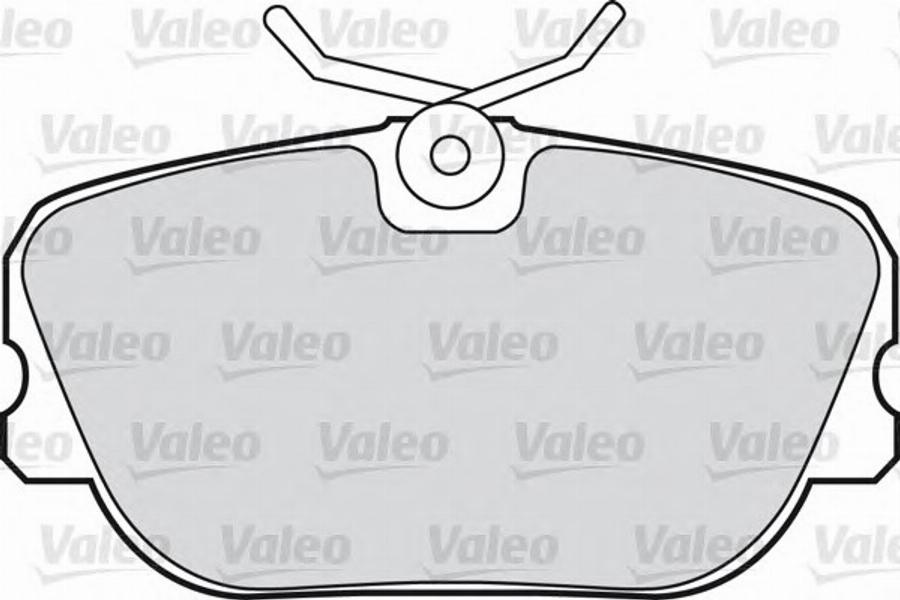 Valeo 551 011 - Bremžu uzliku kompl., Disku bremzes www.autospares.lv