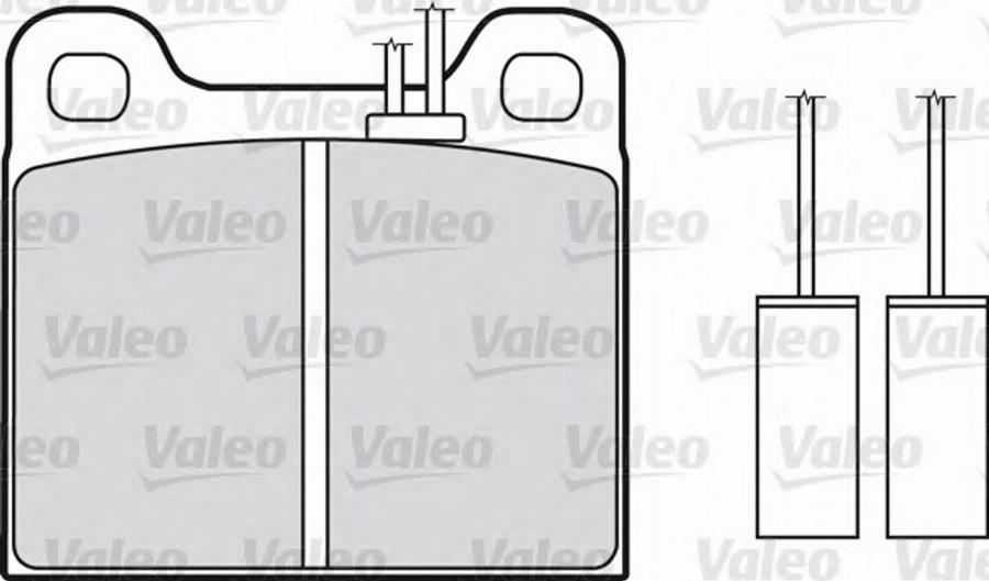 Valeo 551035 - Brake Pad Set, disc brake www.autospares.lv