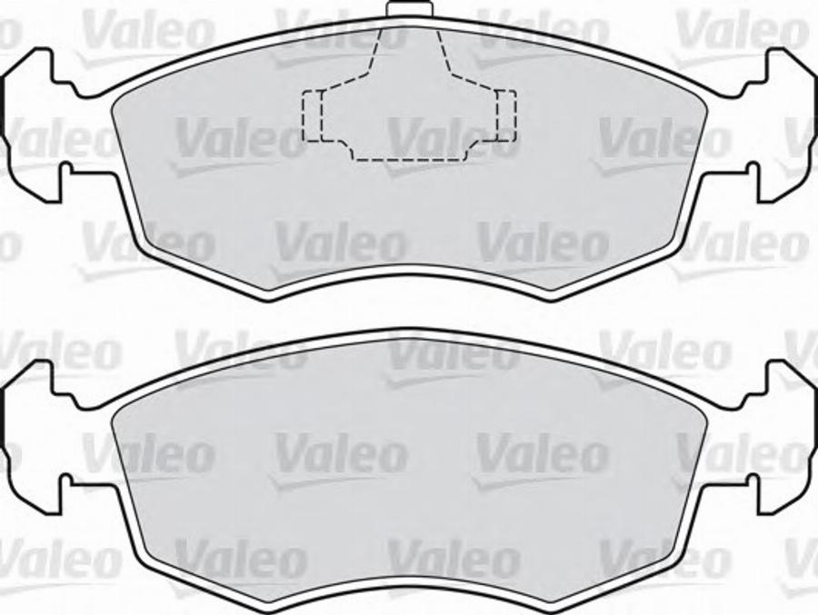 Valeo 551038 - Тормозные колодки, дисковые, комплект www.autospares.lv