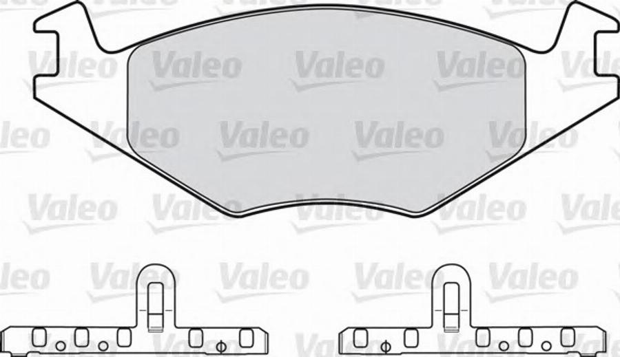 Valeo 551 024 - Тормозные колодки, дисковые, комплект www.autospares.lv