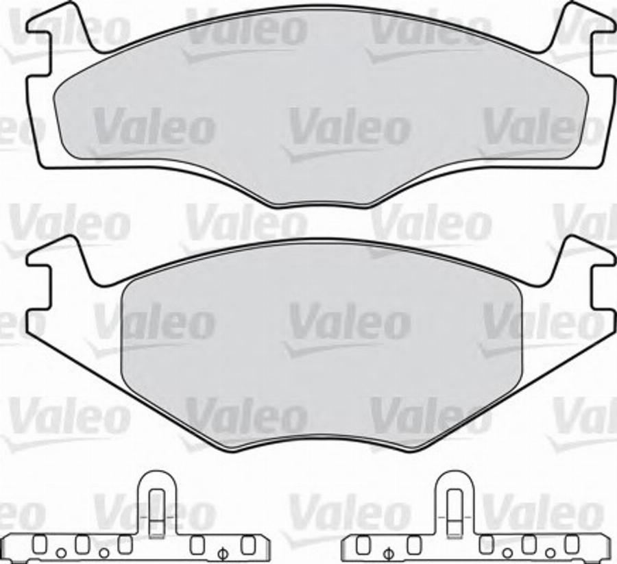 Valeo 551 025 - Bremžu uzliku kompl., Disku bremzes www.autospares.lv