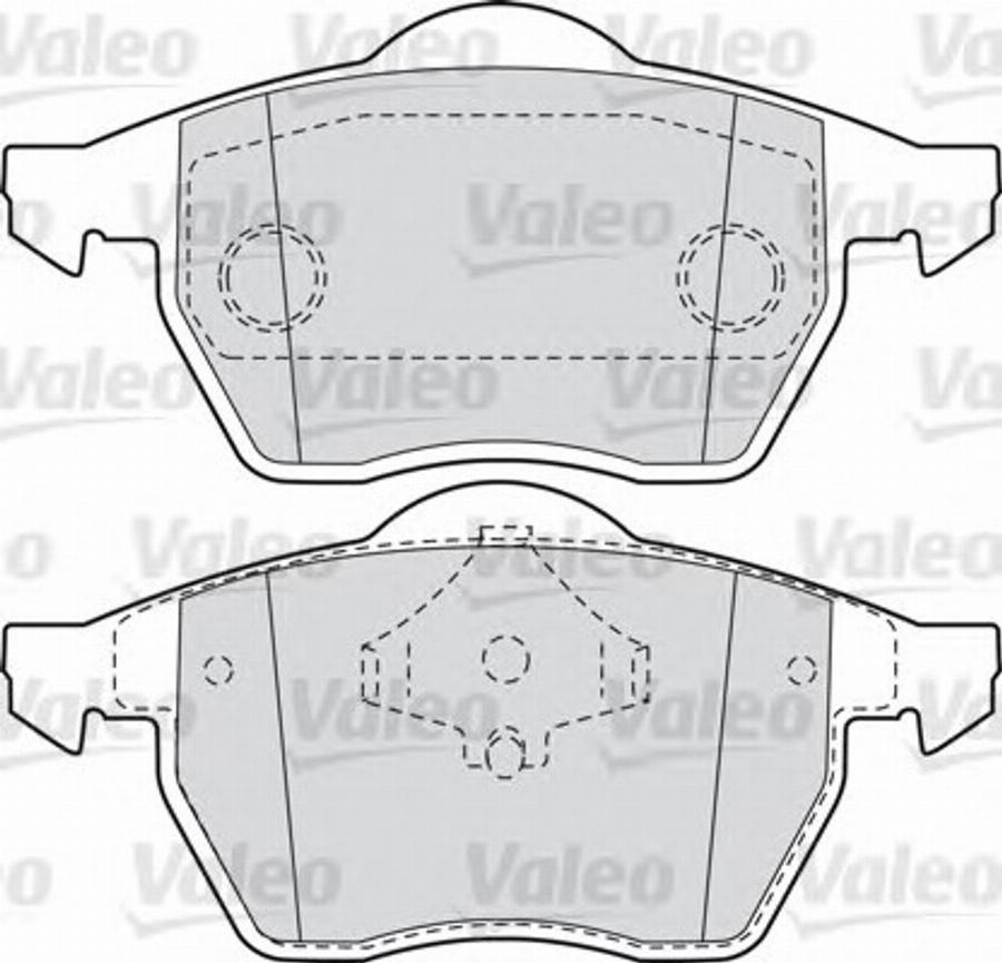 Valeo 551795 - Brake Pad Set, disc brake www.autospares.lv