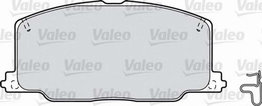 Valeo 551740 - Тормозные колодки, дисковые, комплект www.autospares.lv