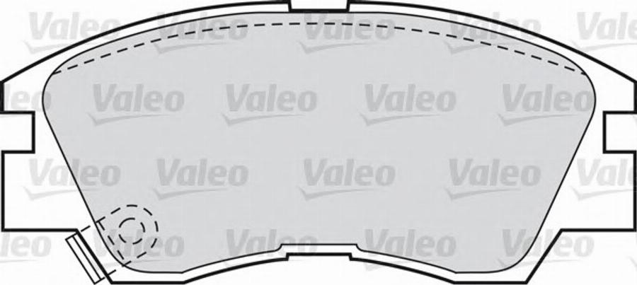 Valeo 551741 - Тормозные колодки, дисковые, комплект www.autospares.lv