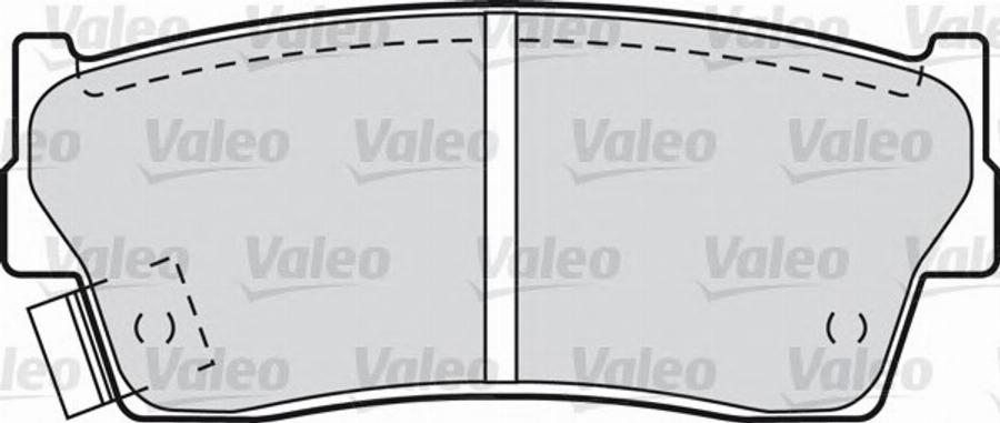 Valeo 551755 - Тормозные колодки, дисковые, комплект www.autospares.lv