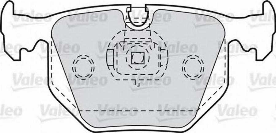 Valeo 551752 - Brake Pad Set, disc brake www.autospares.lv