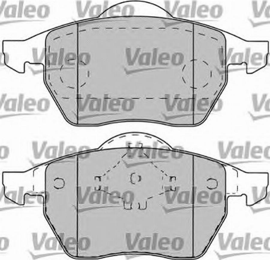 Valeo 551769 - Brake Pad Set, disc brake www.autospares.lv