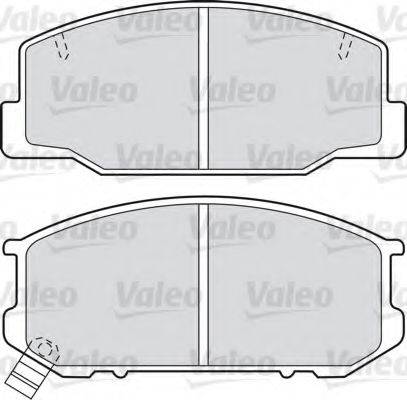 Valeo 551719 - Brake Pad Set, disc brake www.autospares.lv